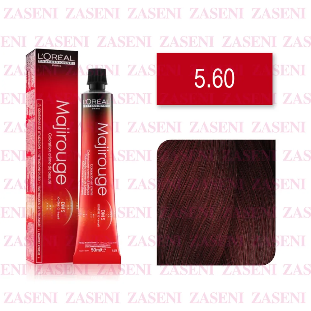 L'ORÉAL TINTE MAJIROUGE DM5 Nº 5.60 CASTAÑO CLARO ROJO INTENSO 50ML