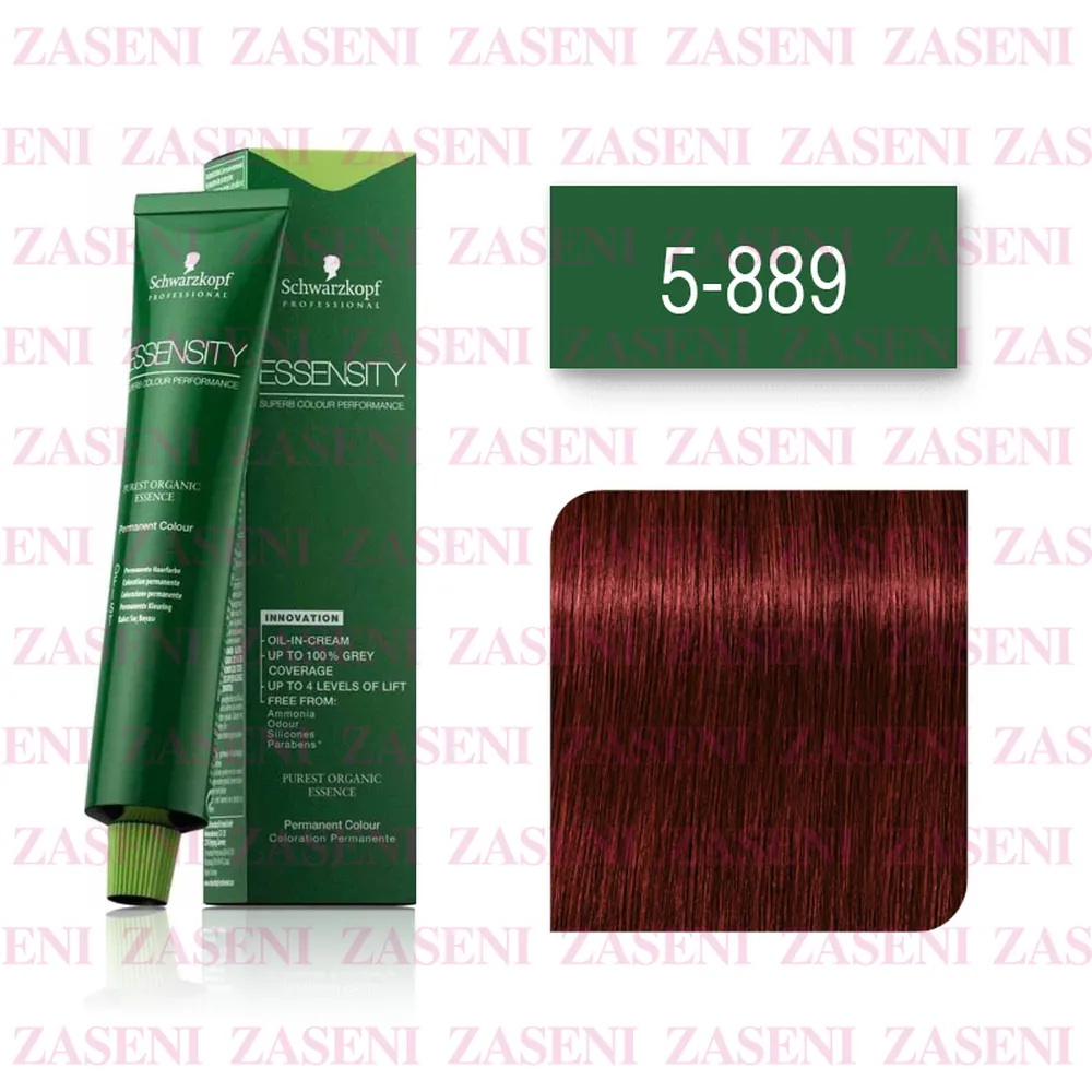 SCHWARZKOPF TINTE ESSENSITY Nº 5-889 CASTAÑO CLARO SÚPER ROJO VIOLETA 60ML