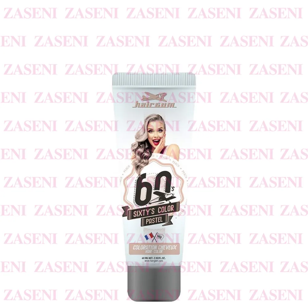 HAIRGUM SIXTY'S COLOR PEACH PASTEL 60ML