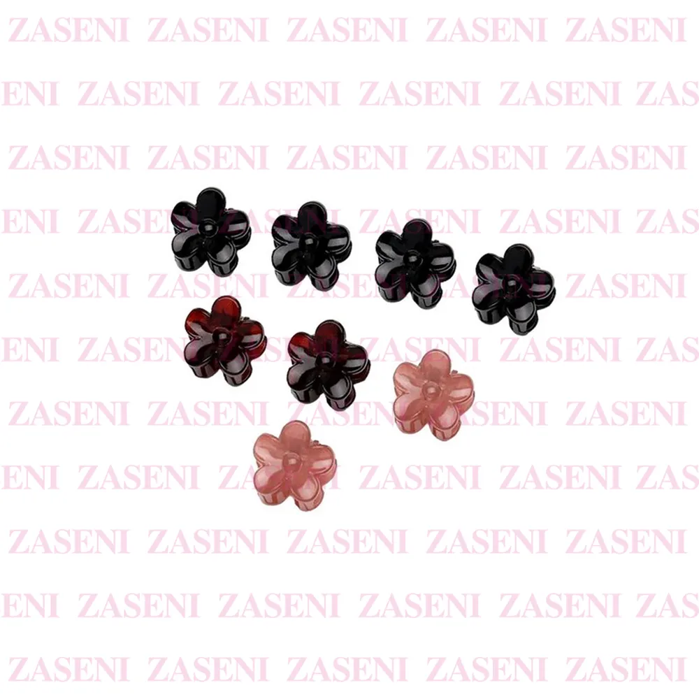 J&E MINI PINZAS DE PELO FLOR 8UDS