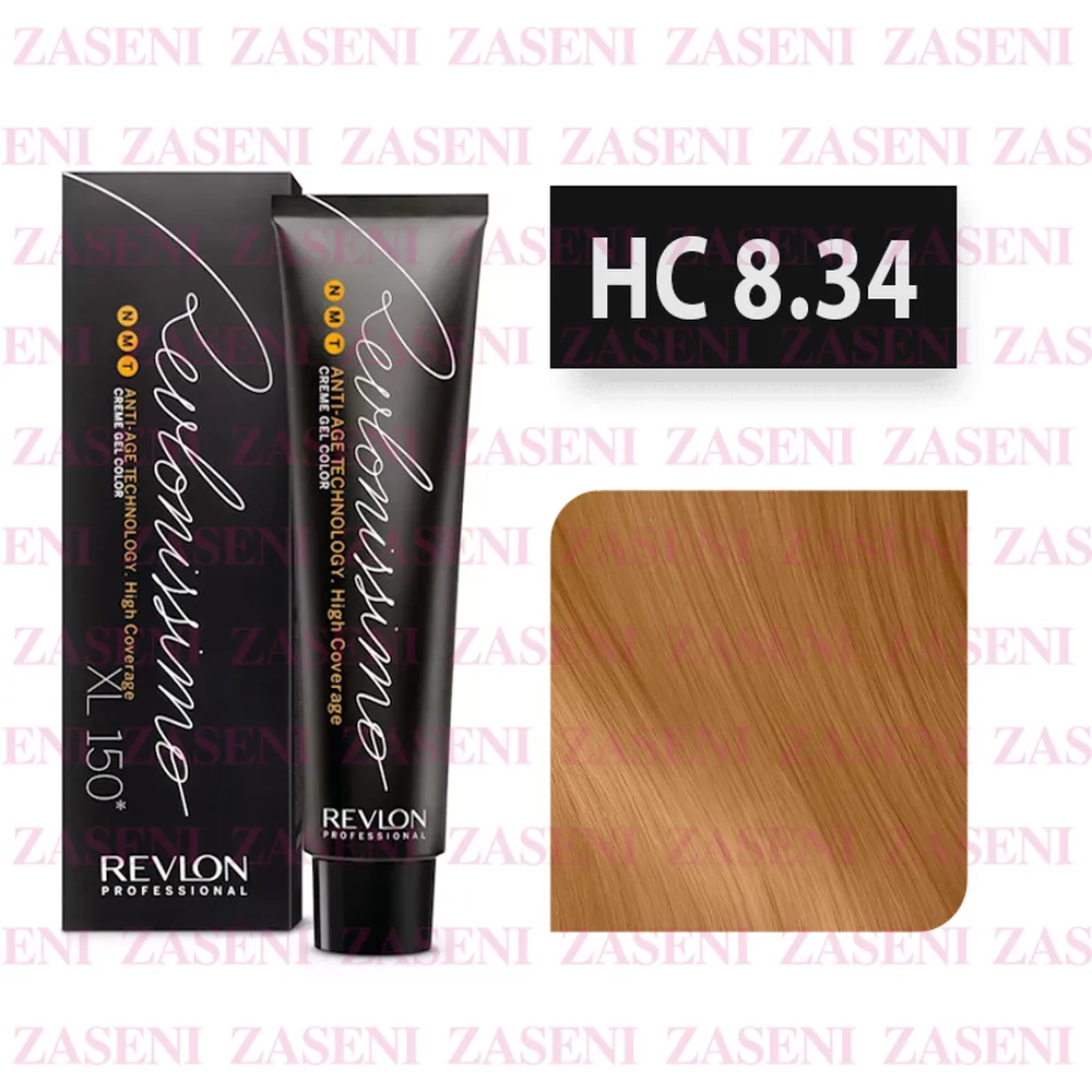 REVLON TINTE REVLONISSIMO HIGH COVERAGE Nº 8.34 RUBIO CLARO AVELLANA 50ML