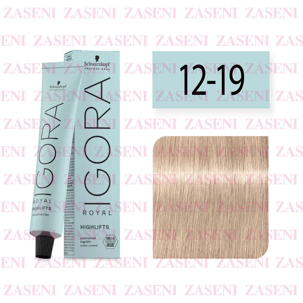 SCHWARZKOPF TINTE IGORA ROYAL HIGHLIFTS 12-19 SUPERACLARANTE CENIZA VIOLETA 60ML