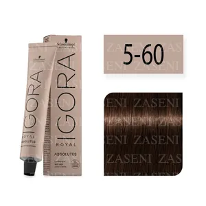 SCHWARZKOPF TINTE IGORA ROYAL ABSOLUTES 5-60 CASTAÑO CLARO CHOCOLATE NATURAL 60ML