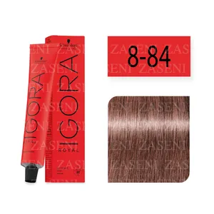 SCHWARZKOPF TINTE IGORA ROYAL 8-84  RUBIO CLARO ROJO BEIGE 60ML