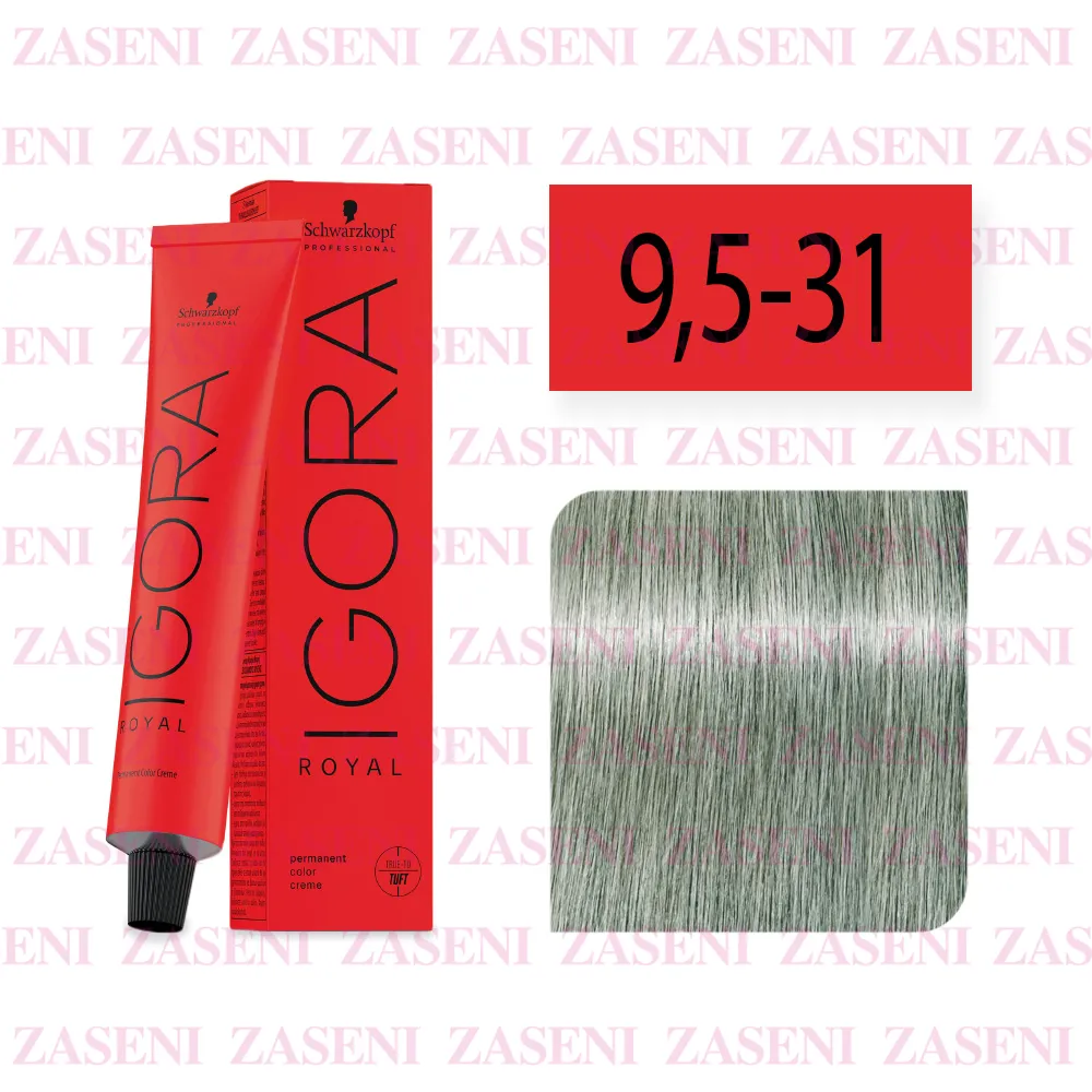 SCHWARZKOPF TINTE IGORA ROYAL 9.5-31 PASTEL MENTA 60ML