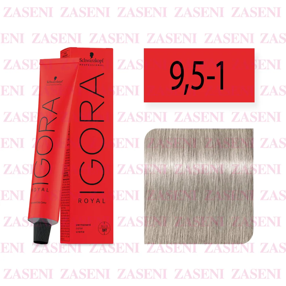 SCHWARZKOPF TINTE IGORA ROYAL 9.5-1 PASTEL PERLA 60ML