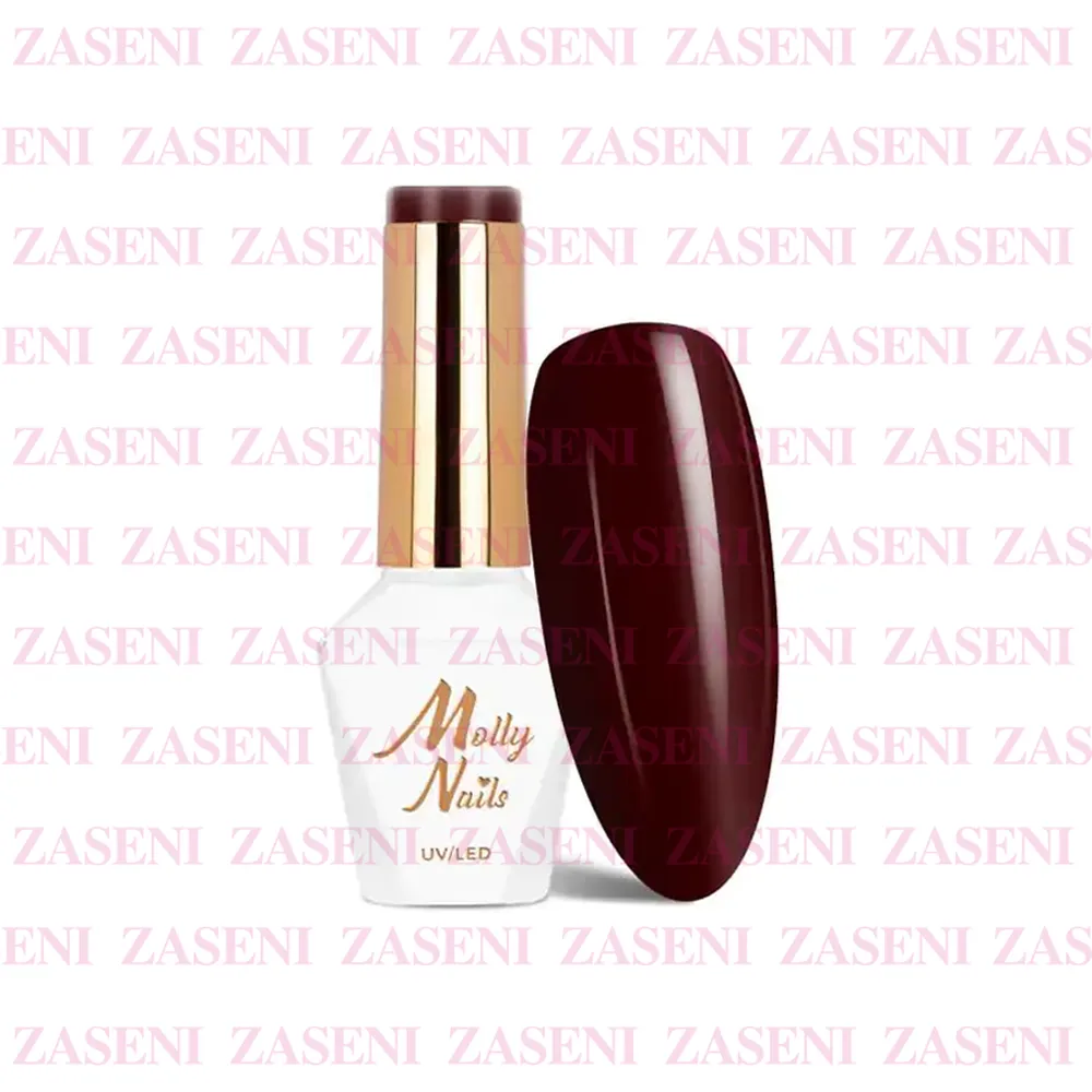 MOLLY LAC ESMALTE SEMIPERMANENTE HEMA FREE ELITE WOMAN Nº 41 BURGUNDY 8ML