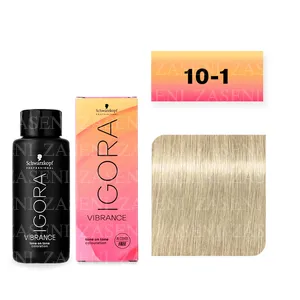 SCHWARZKOPF TINTE IGORA VIBRANCE Nº 10-1 RUBIO PLATINO CENIZA 60ML