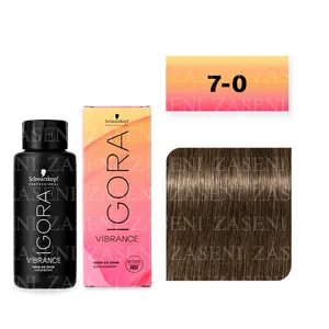 SCHWARZKOPF TINTE IGORA VIBRANCE Nº 7-0 RUBIO MEDIO NATURAL 60ML