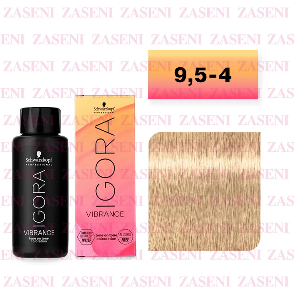 SCHWARZKOPF TINTE IGORA VIBRANCE Nº 9,5-4 RUBIO EXTRA CLARO BEIGE 60ML