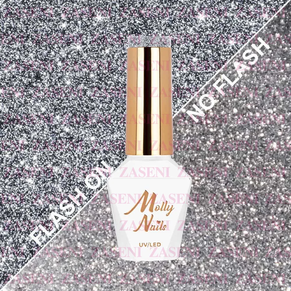 MOLLY LAC ESMALTE SEMIPERMANENTE HEMA FREE FLASHING LIGHTS Nº 565 METAL MIND 8ML