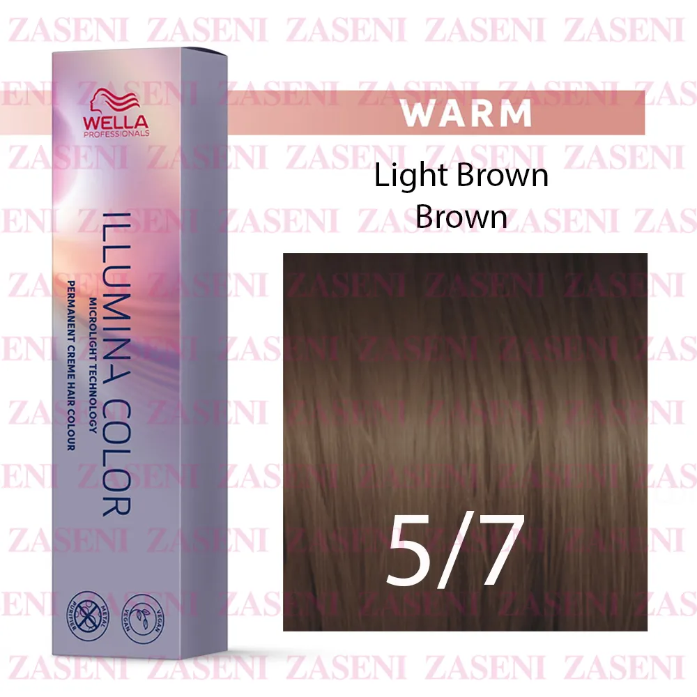 WELLA TINTE ILLUMINA COLOR WARM 5/7 MARRÓN CLARO 60ML