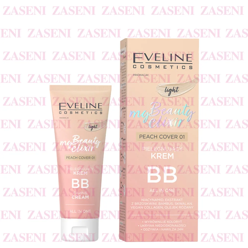 EVELINE MY BEAUTY ELIXIR BB CREAM PEACH COVER 01 30ML