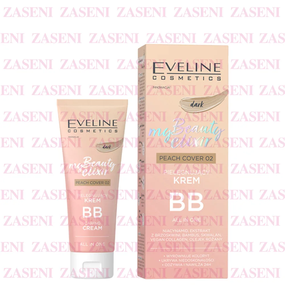 EVELINE MY BEAUTY ELIXIR BB CREAM PEACH COVER 02 30ML