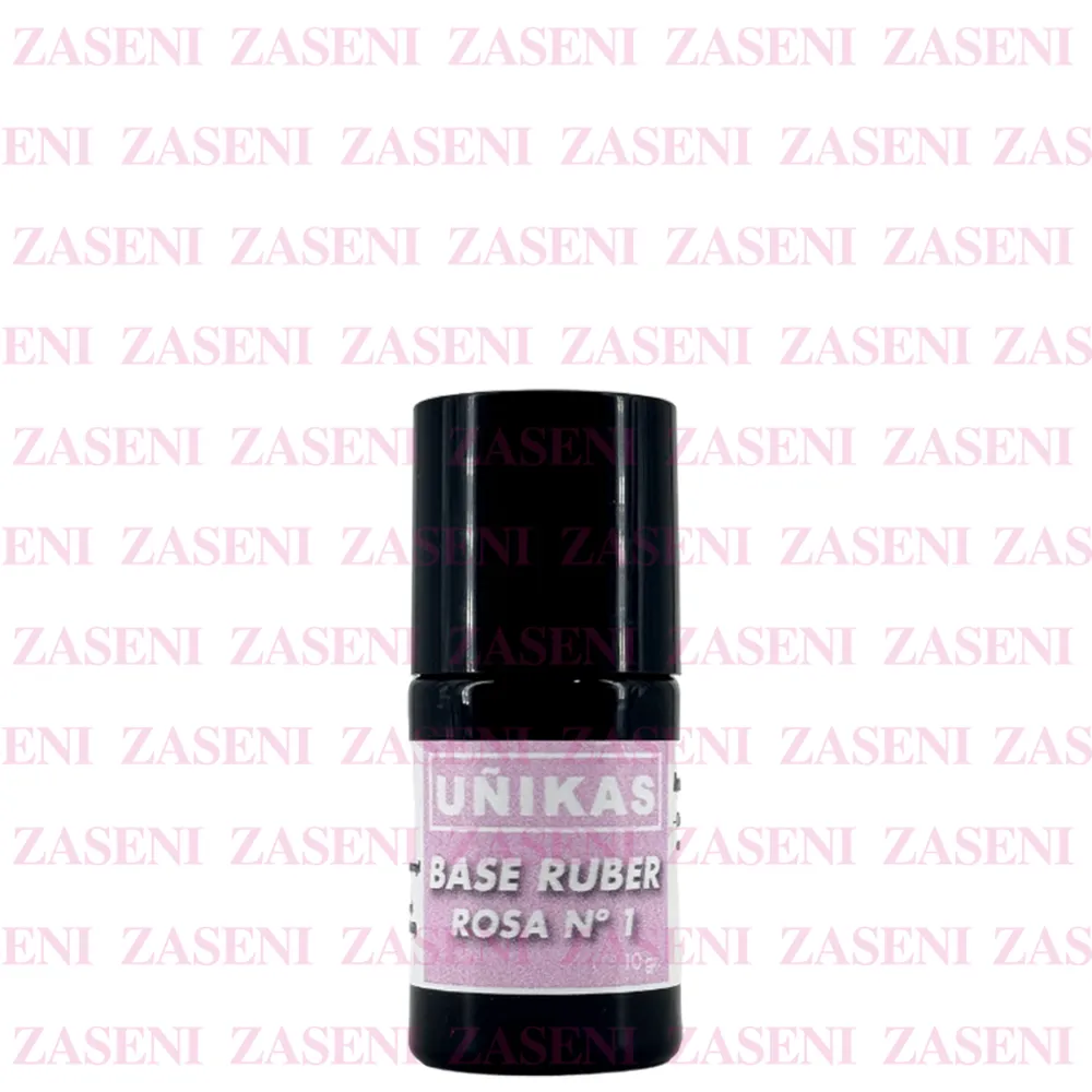 UÑIKAS BASE RUBER ROSA Nº 1 10GR