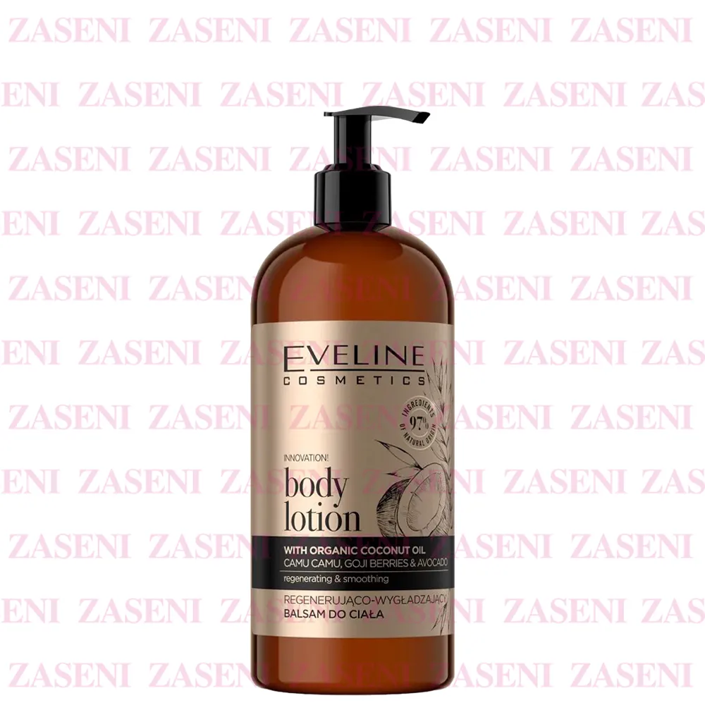 EVELINE ORGANIC GOLD BODY LOTION COCONUT OIL 500ML