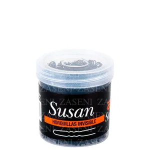 ASUER HORQUILLAS INVISIBLES SUSAN NEGRAS 250UDS