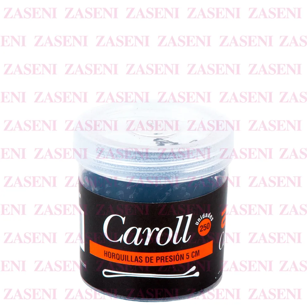 ASUER HORQUILLAS DE PRESIÓN CAROLL NEGRAS 5CM 250UDS