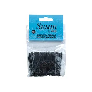 ASUER HORQUILLAS INVISIBLES MINI SUSAN NEGRAS 100UDS