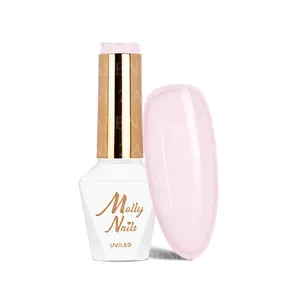 MOLLY LAC ESMALTE SEMIPERMANENTE HEMA FREE FRENCH MANICURE Nº 135 PINK NUDE 8ML