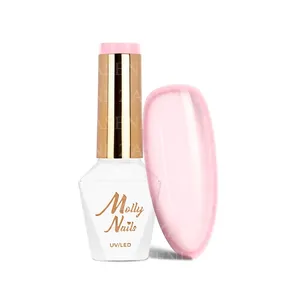 MOLLY LAC ESMALTE SEMIPERMANENTE HEMA FREE FRENCH MANICURE Nº 26 ELEGANT BLUSH ROSA TRANSPARENTE 8ML