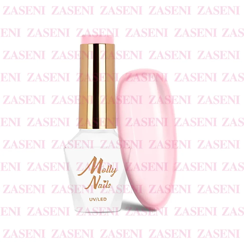 MOLLY LAC ESMALTE SEMIPERMANENTE HEMA FREE FRENCH MANICURE Nº 26 ELEGANT BLUSH ROSA TRANSPARENTE 8ML