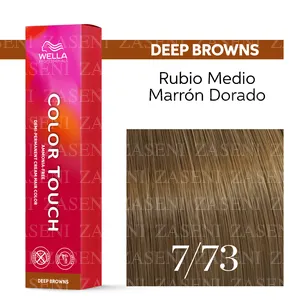 WELLA TINTE COLOR TOUCH DEEP BROWNS 7/73 RUBIO MEDIO MARRÓN DORADO 60ML