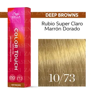 WELLA TINTE COLOR TOUCH DEEP BROWNS 10/73 RUBIO SÚPER CLARO MARRÓN DORADO 60ML