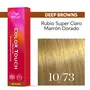 WELLA TINTE COLOR TOUCH DEEP BROWNS 10/73 RUBIO SÚPER CLARO MARRÓN DORADO 60ML