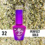 MOLLY LAC ESMALTE SEMIPERMANENTE QUEENS OF LIFE Nº 32 PERFECT GOLD 10ML