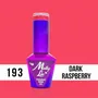 MOLLY LAC ESMALTE SEMIPERMANENTE HEARTS & KISSES Nº 193 DARK RASPBERRY 10ML