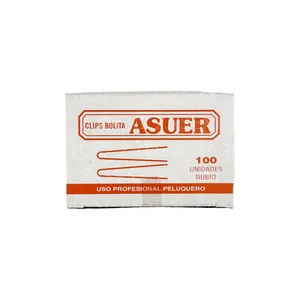 ASUER HORQUILLAS MOÑO LARGAS RUBIAS 100UDS