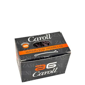 ASUER CAROLL HORQUILLAS DE PRESIÓN 5CM CASTAÑO MATE 400UDS