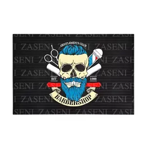 BARBERSHOP ALFOMBRILLA BARBER ANTIDESLIZANTE CALAVERA