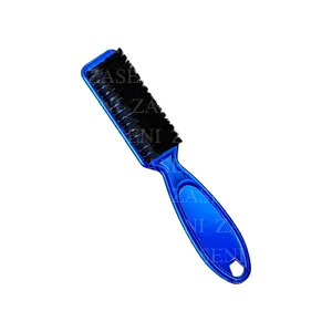 CEPILLO BARBER AZUL METÁLICO