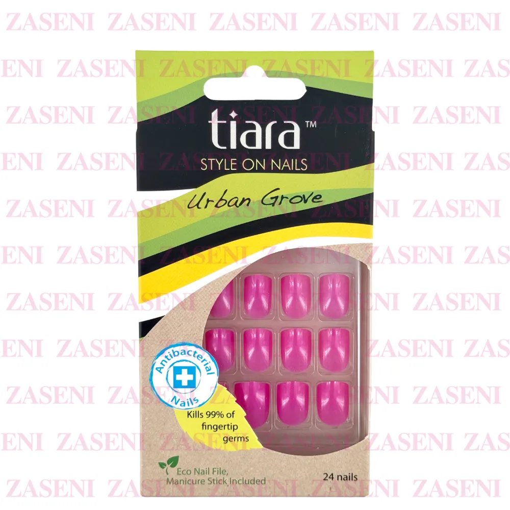 TIARA UÑAS POSTIZAS URBAN GROVE FUCSIA