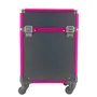 MALETA TROLLEY NEGRA Y FUCSIA