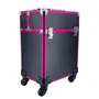 MALETA TROLLEY NEGRA Y FUCSIA