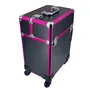 MALETA TROLLEY NEGRA Y FUCSIA