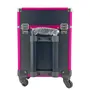 MALETA TROLLEY NEGRA Y FUCSIA