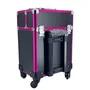 MALETA TROLLEY NEGRA Y FUCSIA