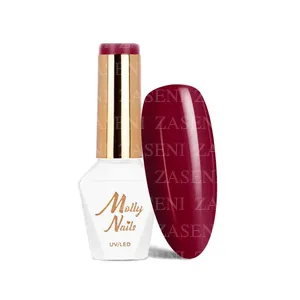 MOLLY LAC ESMALTE SEMIPERMANENTE HEMA FREE GLAMOUR WOMAN Nº 09 RED LIPS 8ML