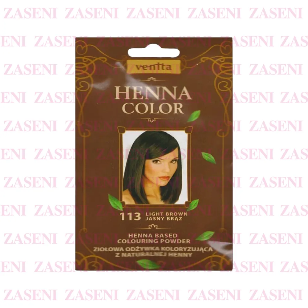 VENITA HENNA COLOR 113 LIGHT BROWN 25GR