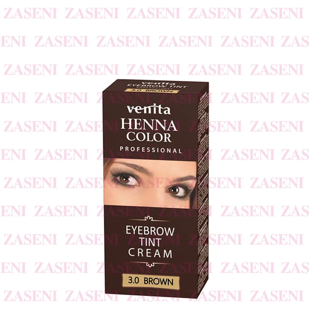 VENITA HENNA COLOR TINTE PARA CEJAS EN CREMA 3.0 MARRÓN 15GR