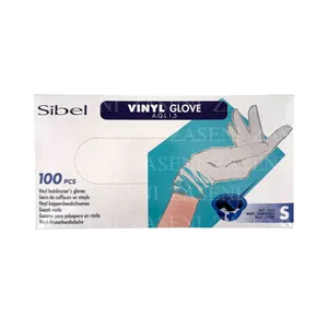 SIBEL GUANTES VINILO BLANCOS 100UDS TALLA S