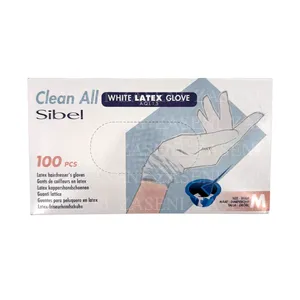 SIBEL GUANTES LÁTEX BLANCOS 100UDS TALLA M