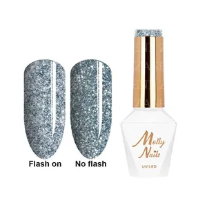 MOLLY LAC ESMALTE SEMIPERMANENTE HEMA FREE FLASHING LIGHTS Nº 567 BLING IT BACK 8ML